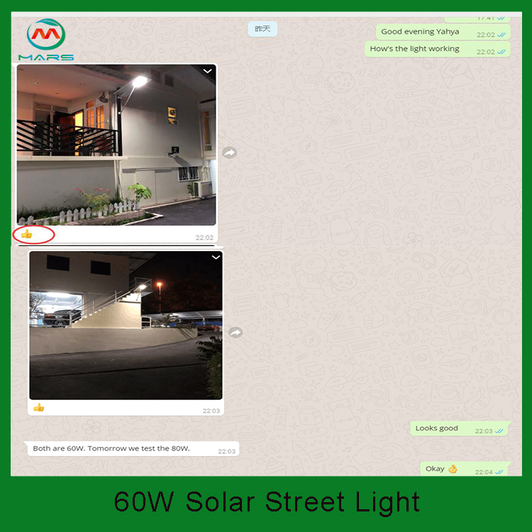 Integrated solar led street light