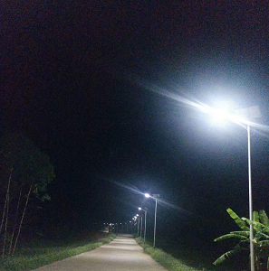 What is result for contrast of street light solar power and traditional street lights?
