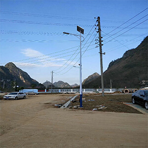 What is the design principle of solar street lamp outdoor?