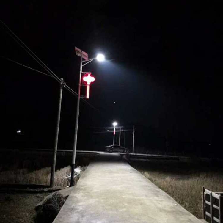 solar street light with inbuilt battery